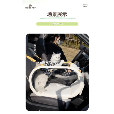 Valise de Transport pour Chien et Chat Pliable à Roulettes