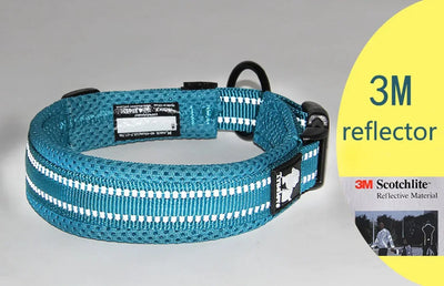 Collier Maille Nylon Réfléchissant Gros Chien