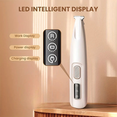 Tondeuse Pattes pour Chien Silencieuse 35 dB Lumière LED USB