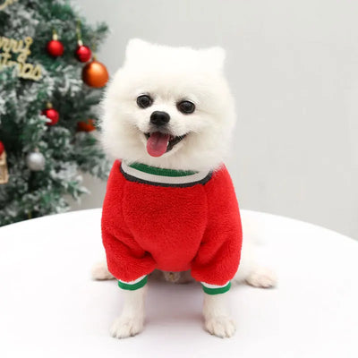 Pull de Noël Renne Chien Petit et Moyen Gabarit