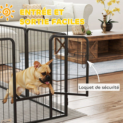 Parc pour Chien PawHut 16 Panneaux Modulable 60 cm
