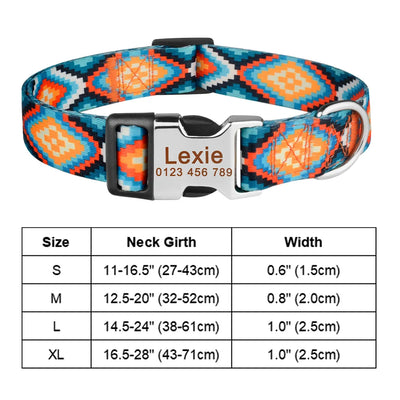 Collier Chien Personnalisé Gravé Motif au Choix