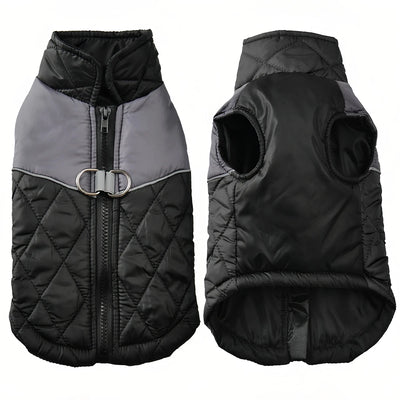 Manteau Matelassé Zippé Réfléchissant Grande Taille Chien