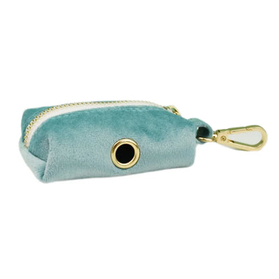 Collier et Laisse Velours Vert Plaque Gravée Chien