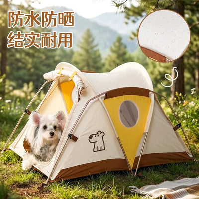 Tente pour Chien Camping Portable Niche Pliable 85 x 58 cm