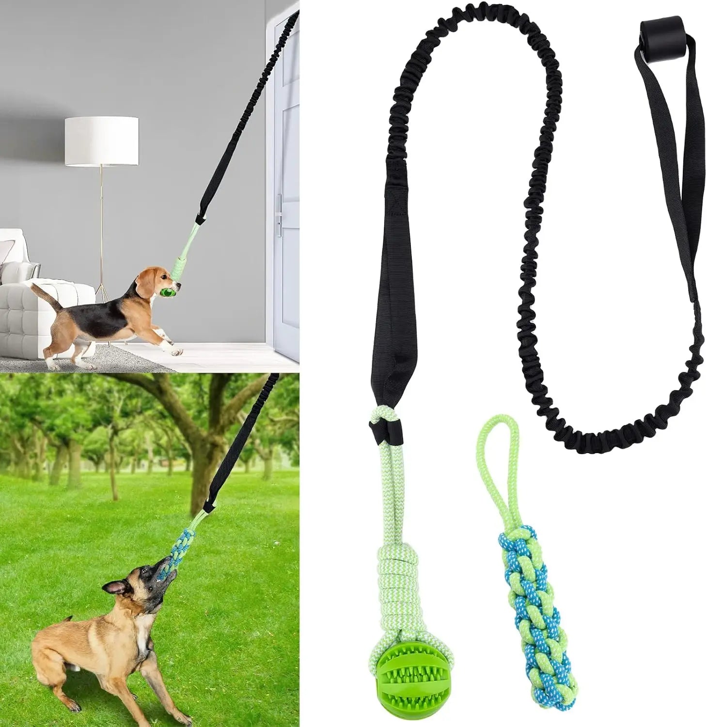 Jouet de Traction Élastique à Suspendre pour Chien