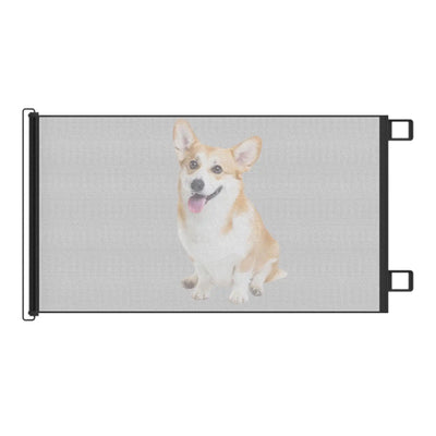 Barrière Rétractable pour Chien en Maille, Sans Perçage 80 cm
