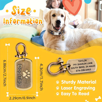 Médaille Gravée au Laser Robuste pour Chien