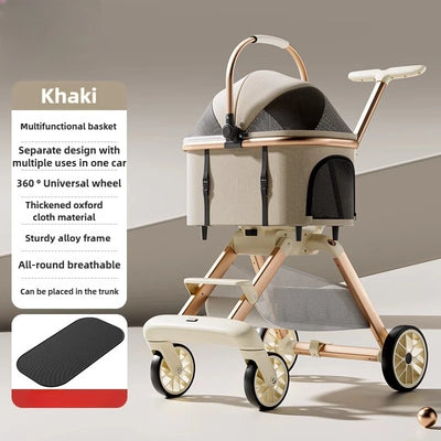 Poussette Chien Nacelle Amovible Pliable Voyage