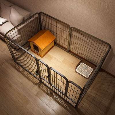 Parc pour Chien Métal 6 Panneaux Pliable 120x60x60 cm