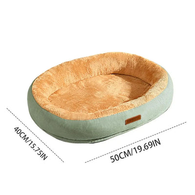 Panier pour Chien Ovale Nid Douillet Polaire Lavable Hiver