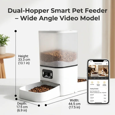 Distributeur de Croquettes 6 L WiFi Caméra 2 Mégapixels