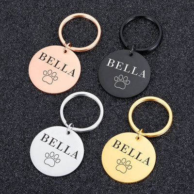 Medaille Anti-Perte Gravee Nom Personnalise Chien