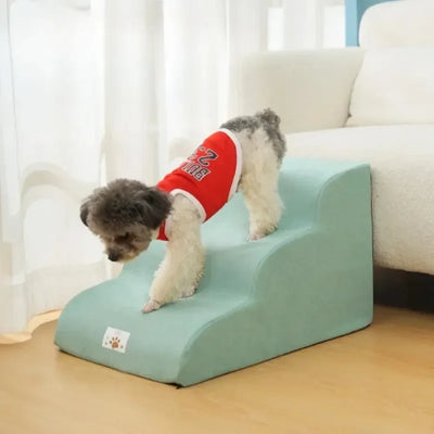 Escalier pour Chien Velours Mousse 2-3 Marches Petit Chien