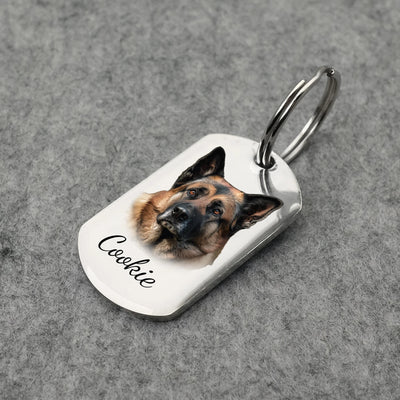 Médaille Portrait Gravée Double Face pour Chien