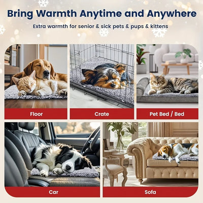 Coussin Chauffant pour Chien Auto-Chauffant sans Électricité