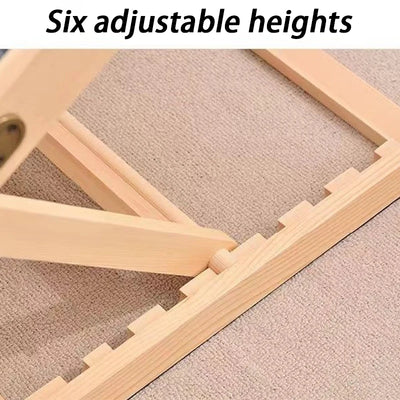 Rampe pour Chien Bois Massif Pliable 6 Hauteurs Portable