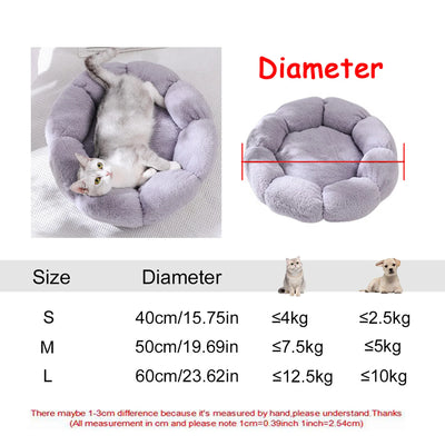 Panier Rond Moelleux pour Chien de 40 à 90 cm 22 Coloris