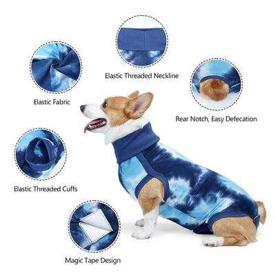 Combinaison de Récupération Chien Alternative Collerette Tie-Dye