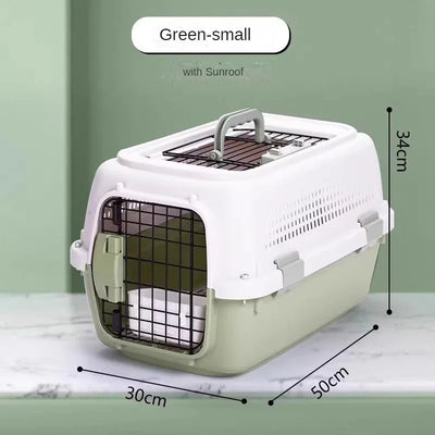 Cage de Transport Petit Chien et Chat Portable Ventilée