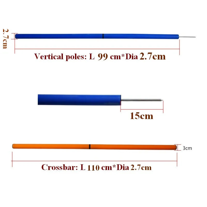 Kit d'Agility Cerceau de Saut Chien 55 cm Démontable