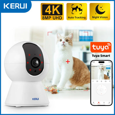 Caméra pour Chien 4K 8MP Suivi Automatique Vision Nocturne