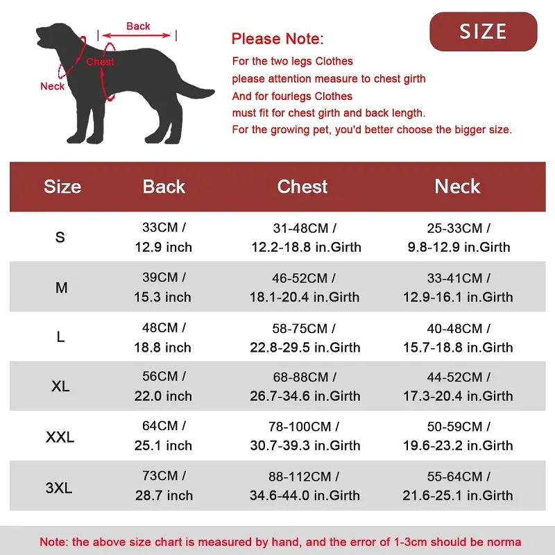 Manteau Hiver Réfléchissant Gros Chien Coupe-Vent