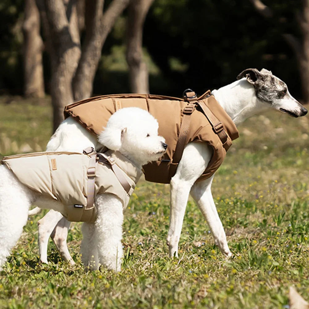 Manteau d'Hiver Harnais Intégré Chien Grande Taille