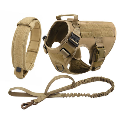Harnais Tactique Chien Set Complet avec Pochettes Molle