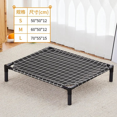 Lit Surélevé pour Chien Toile Respirante 4 Motifs 3 Tailles