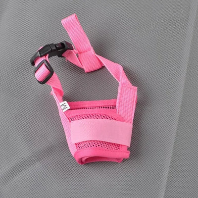 Muselière Chien Nylon Réglable Anti-Morsure Clip Rapide