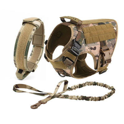 Harnais Tactique Chien Set Complet avec Pochettes Molle