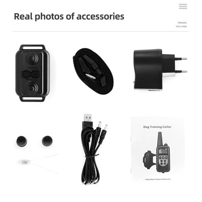 Collier Électrique de Dressage 800 m Nylon Rechargeable Chien