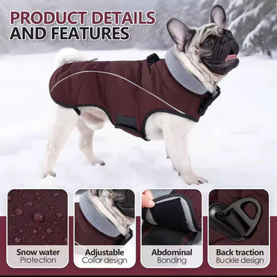 Manteau Imperméable Réfléchissant à Bande Scratch pour Labrador