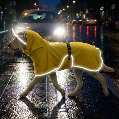 Manteau Imperméable Chien Visière Réfléchissant du L au 6XL
