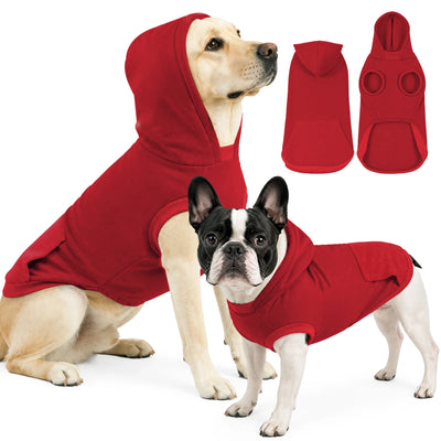 Sweat à Capuche Polaire Enfilable pour Chien Moyen et Grand