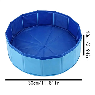 Mini Piscine pour Chien Pliable 30 cm Rince-Pattes