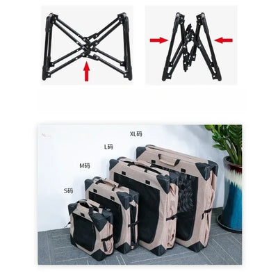Caisse de Transport Chien Pliable Souple 51 à 96 cm