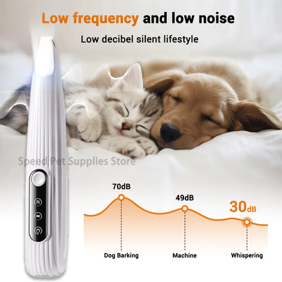 Mini Tondeuse pour Chien Pattes Silencieuse Lumière LED