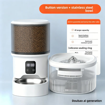 Distributeur Croquettes Chien Connecté 4 L Application Kit Fontaine