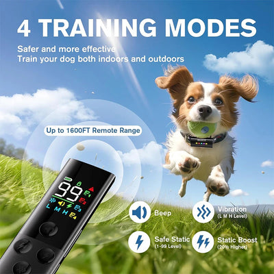 Collier Dressage 1600ft IP67 Étanche Gros Chien