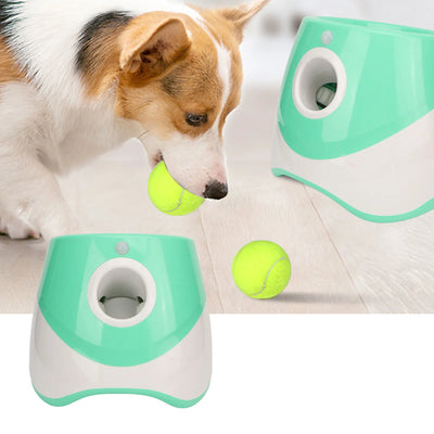 Lanceur de Balle Automatique Chien Rechargeable 3 Modes Menthe