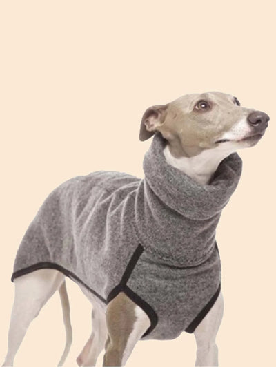 Manteau Lévrier Polaire Col Roulé Whippet Galgo