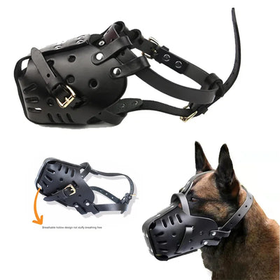 Muselière Chien Anti-Morsure Réglable Berger Allemand Doberman
