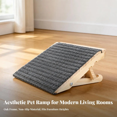 Rampe pour Chien Bois Pliable Réglable Antidérapante