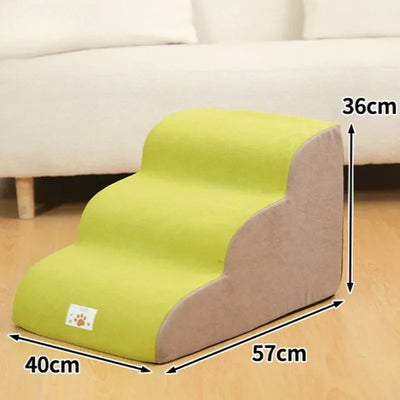 Escalier pour Chien Velours Mousse 2-3 Marches Petit Chien