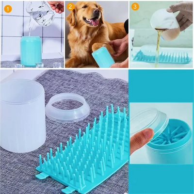 Brosse Nettoyeur de Pattes Portable Chien