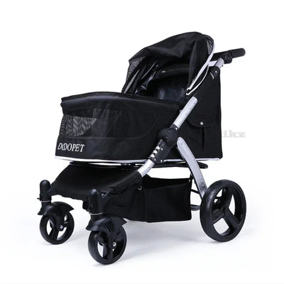 Poussette pour Chien Moyen 4 Roues Pliable Nacelle 73 cm