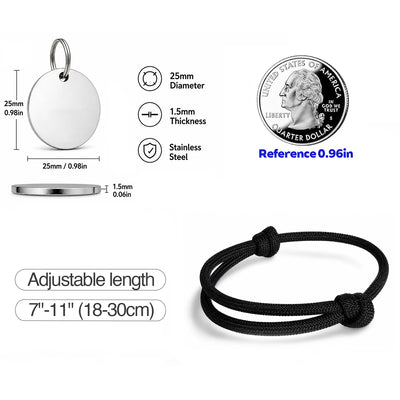 Médaille Gravée Multi-Formes en Inox pour Chien