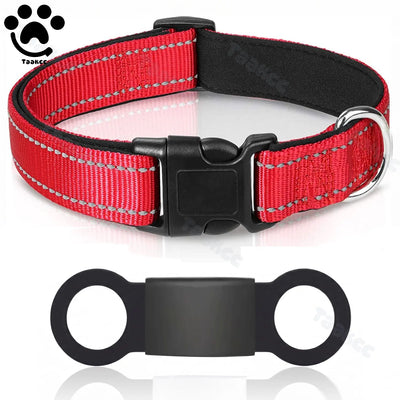 Collier Rembourré Réfléchissant Gravé Nom Chien